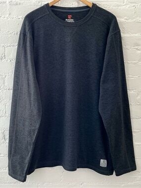 Rugged Elements Mens Long Sleeve Base Layer Shirt Durable Utility XXL 2X Gray